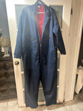 Red Kap Insulated Twill Coverall Men's Blue & Red